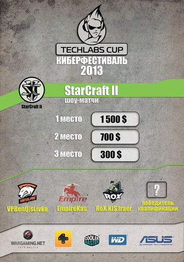 Киберспорт - В России стартует киберфестиваль TECHLABS CUP 2013